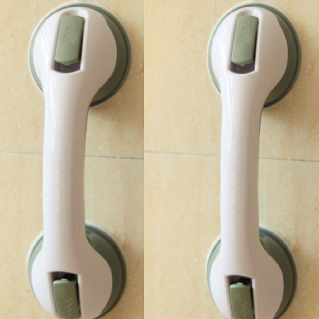 Strong Suction Cup Bathroom Safety Grab Bar Anti-Fall Handrail for Elderly Kids, No Drilling Stable Shower Handle