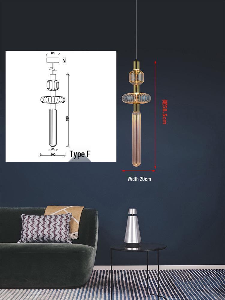 Nordic Modern Luxury Glass Chandelier for Living Room, Staircase, Restaurant, or Hotel