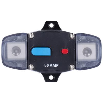 Automatic Circuit Breaker Fuse Reset Overload Protection for Car Boats Yacht RV Audio Video System50A