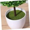 2pcs Artificial Plants Outdoor Decor Artificial Greenery In Pots Potted Topiary Trees Tabletop Artificial Topiary Fake Tree In Pot Simulated Snowball