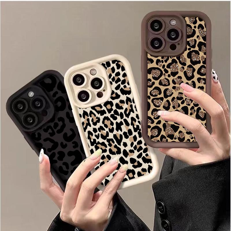 Fashion Leopard Print Case for Xiaomi Redmi Note 15 14 13 Pro Plus 5G 12 11s 4G Redmi 15 15C 14C 13C 12C Shockproof Cover Coque