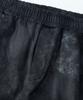 TONSIL Dirty Wash Elastic Waist Double Pleated Wide Pants Black