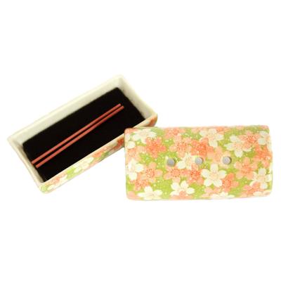 Incenso horizontal segurança mini incenso cereja 8 C conjunto queimador, prato, verde, velas,