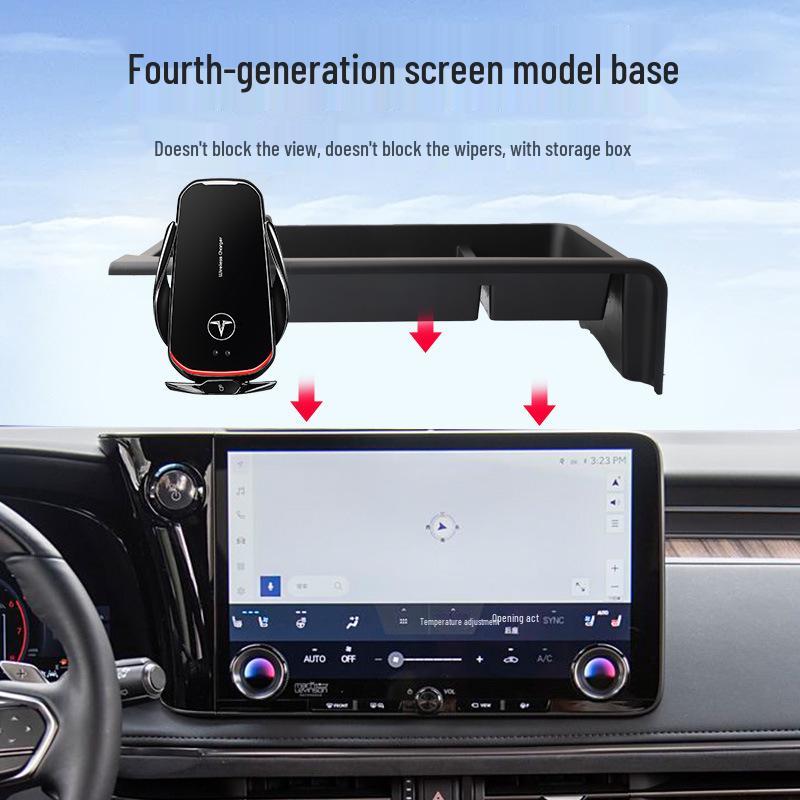 Dedicated Phone Holder with Storage for 2023+ Lexus LM Models