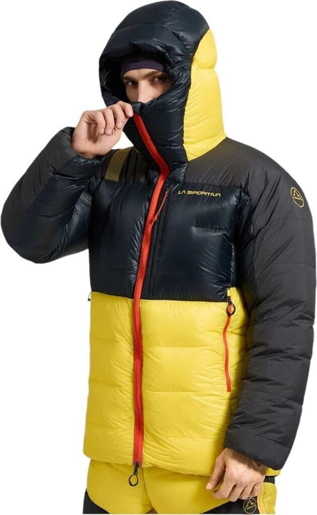 Jacket La Sportiva Olympus Tech Down Parka Black-yellow K00Y00