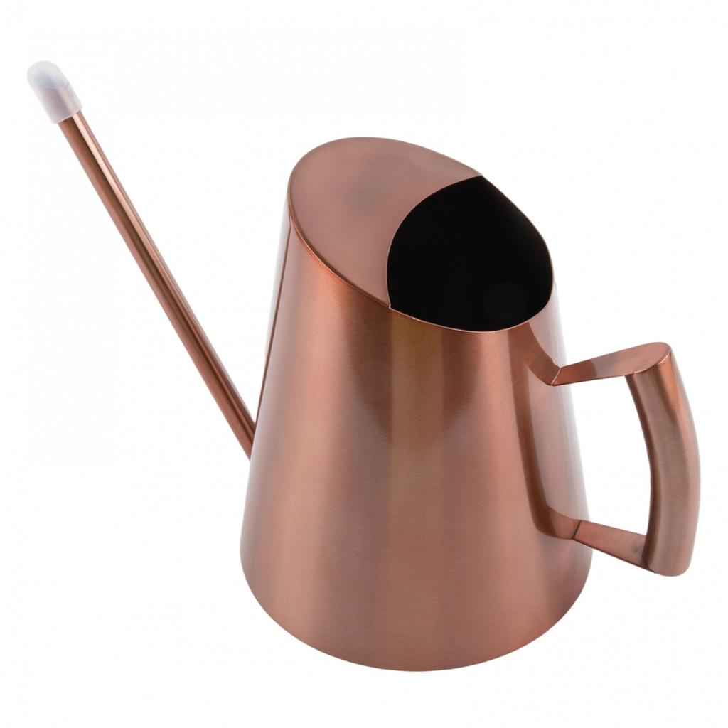 Stilvolle Gießkanne mit langem Ausguss aus Edelstahl: Für Zimmer- und Außenpflanzen