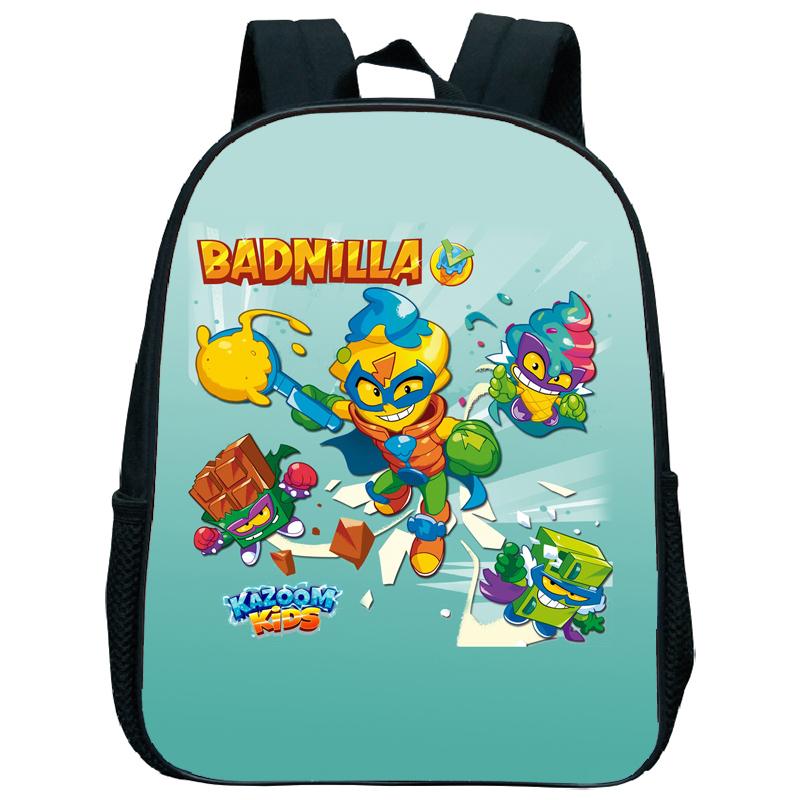 Superzings Kazoom Kids Backpack Children Kindergarten Schoolbag Super Zings 3-5 Years Old Boys Girls Cute Nursery Kids Bag