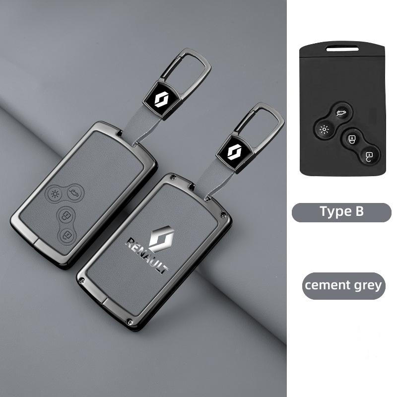 2026 Hot For Renault Interior Stickers Zinc Alloy Car Key Case Cover Shell For Renault Koleos Captur Kadjar Megane Clio Talisman