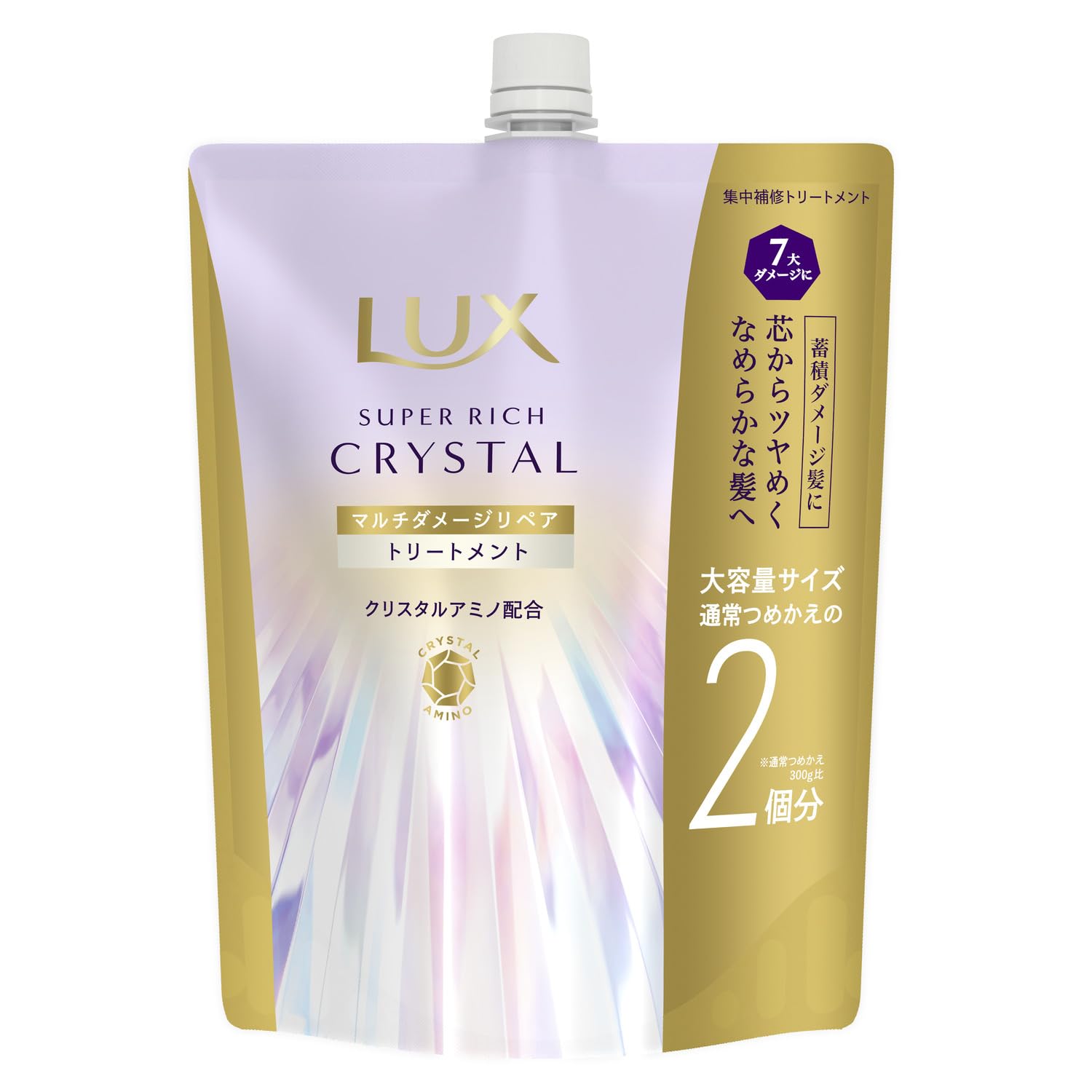 LUX Super Rich Crystal Repair Treatment Large Capacity 600g Multi-Damage Refill,