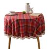 Круглий стіл Покривало Китиці Скатертина М'яка різдвяна плед Скатертина Різдвяні прикраси