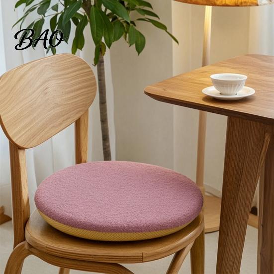 Comfortable Memory Foam Pad Chair Pad, Dining Cushion with Ties, Anti-slip Bottom, Washable Office Cover, Soft Thick Warm Seat for Autumn Winter Teddy