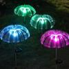 Solar LED Fiber Optic Jellyfish Snowman Garden Light