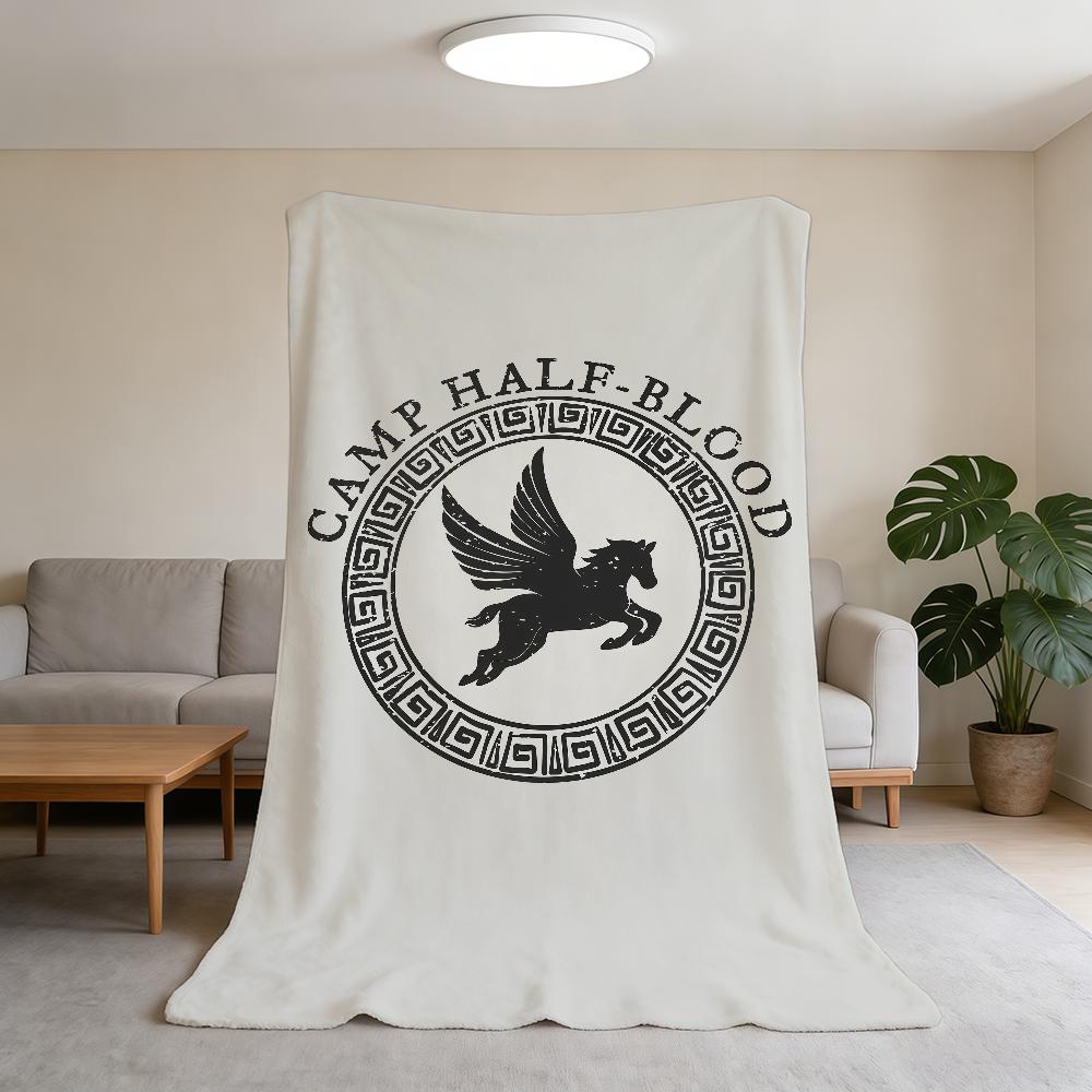Blanket J-Jackson Camp Super Warm Comfortable Plush Throw Blanket Half-Blood P-Percy Child Home Sofa Bedroom Gift