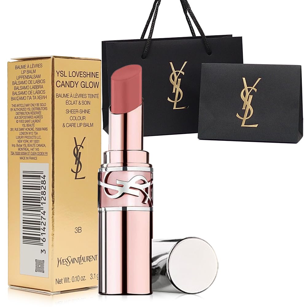 

Saint Laurent Loveshine Candy Glow Balm Rosewood Lipstick Lip Depacos Present Gift Shopper включен []Yves (#3B Румяна)