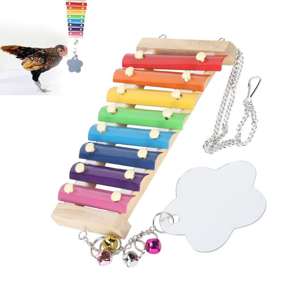 Non-Toxic Pecking Xylophone Wood Bird Xylophone Fun Chicken Wooden Toy  African Macaws