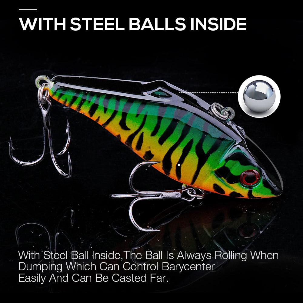 Rattling And VIB For Winter Fishing Tackle  70mm 13g Sinking Wobblers For Pike Perch Vib Lures For Fishing Crankbait