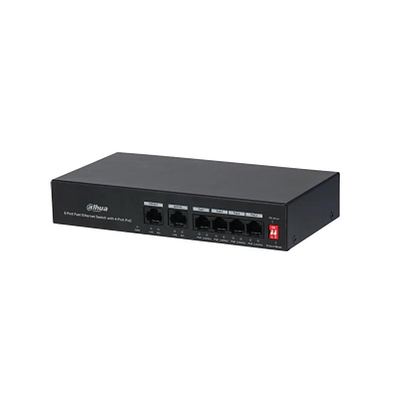 Dahua 4-Port Unmanaged PoE Network Switch CN Plug (adapter Included)