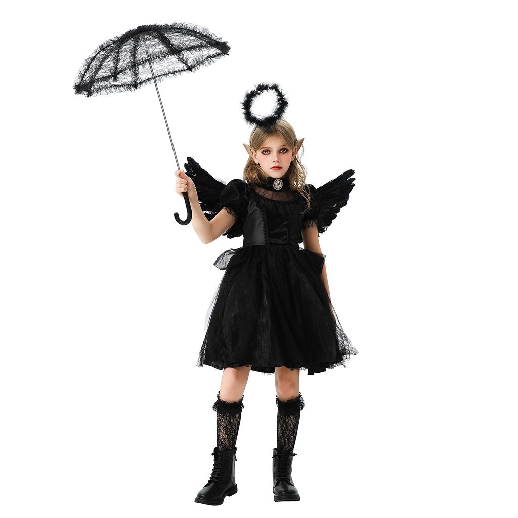 Halloween children's costumes parent-child angel costume demon vampire dress witch jazz dance costume children's clothing