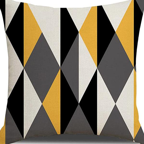 Popular Simple Abstract Geometric Pillow Case Nordic Morandi Home Sofa Car Cushion Cover