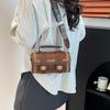 Fashion Spring New Retro British College Style Cylinder Bag Wide Shoulder Strap Single Shoulder Messenger Bag