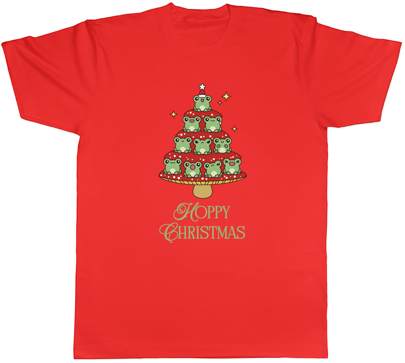 Funny Hoppy Christmas Unisexs TShirt Frog Xmas Tree Tee Gift S
