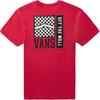 Vans Off The Wall Comfortable Breathable Simple Soft Short Sleeve Regular T-Shirt Women Tops Red VN0A4BRFIZQ