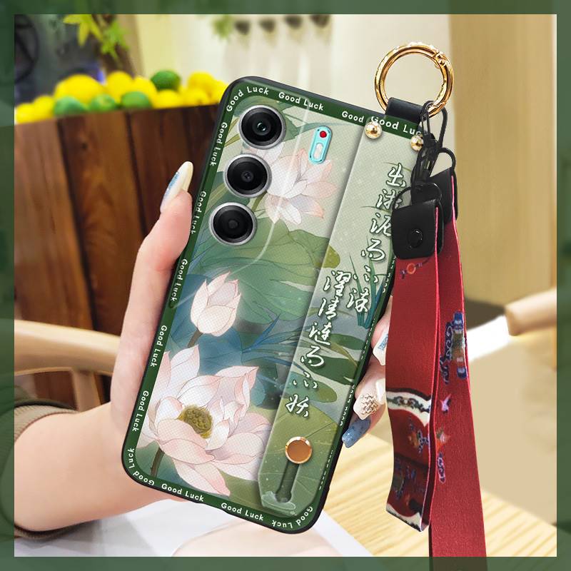 Armband Stoßfestes Handyhülle Für Tecno Camon40 Pro 5G/CM7 Mode Lanyard Staubdicht Ältere Dame Schmutzabweisend Ring