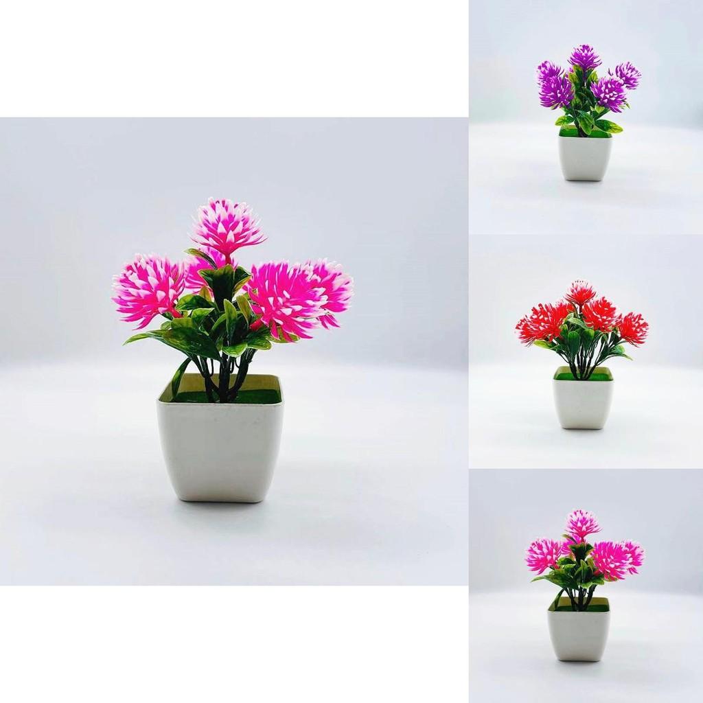 Simulated Decorative Bonsai With Large Pinecone Flowers For Living Space And Gift