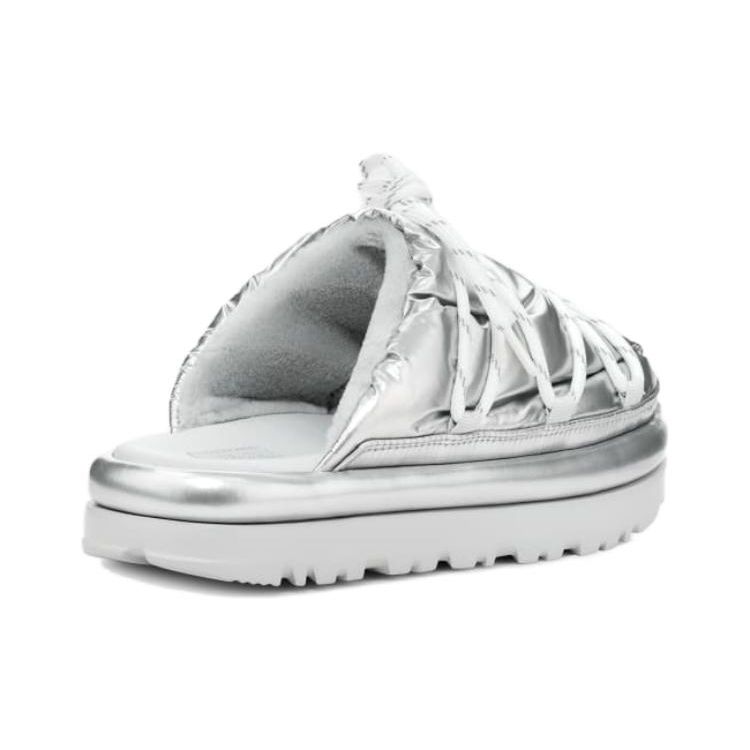 UGG Hi Shine Spaceslider Slide Silver (Womens) Women Sneakers 1149033-SLVR