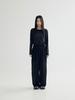 BOMNAL BOUTIQUE Feather Pants _ Black