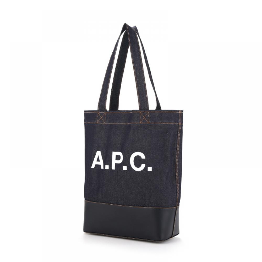A.p.c. Axelle Denim Tote Bag M61444 Iak Dark Navy