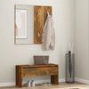Vidaxl Hallway Furniture Set, Smoked Oak