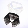 Elegant Detachable Lace Collar Embroidered Beaded False Collar Half Shirt Collar For Women Blouse Decoration Accessories