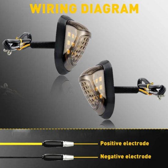 LED Signals Turn Blinker Lights Motorcycle For Indicator DRZ400SM Suzuki Amber