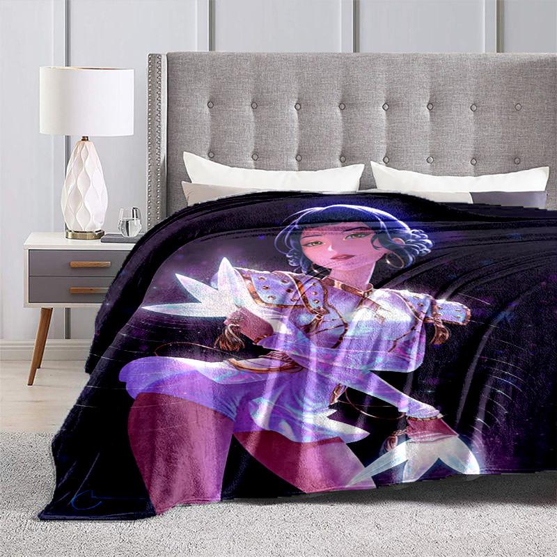 1pc Galactic Guardian ArmorCartoon Blanket,Portable Throw for Travel , All-Season Cozy Blanket,Ideal Gift for Christmas, BirthdaysPB041
