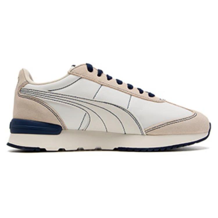 Puma Slip Resistant Durable Low Top Skate Shoes Unisex Sneakers Off-White 392899-04