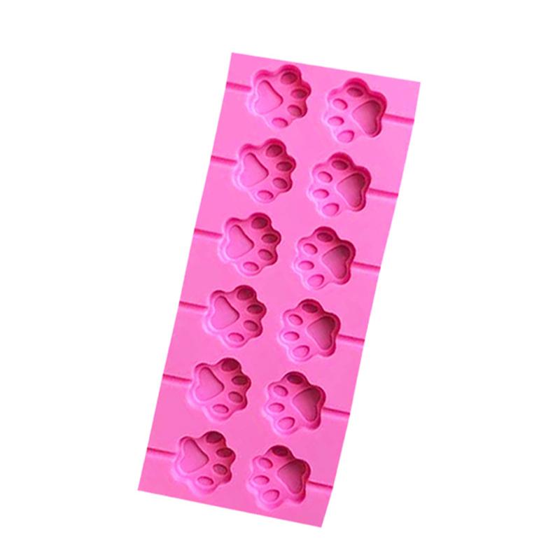 1Pc Reusable Silicone Lolly Mold Set With 12pcs Lolly Sucker Sticks Candy Mold Sucker Molds And Chocolate Hard Candy Mold