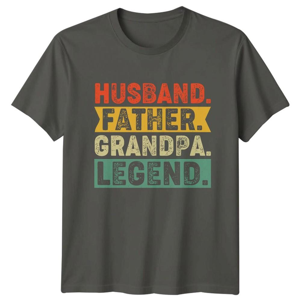 Husband Father Grandpa Legend Unisexs TShirt Grandpa Fatherhood Fathers Day Gift S