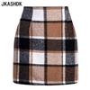 Damen karierte lässige Sommer-Frühlingsröcke