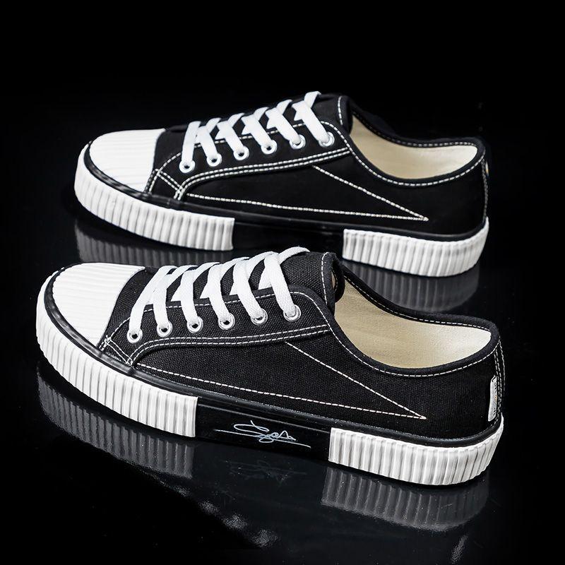 Fashion Platform Lace-up Men's Casual Shoes Flat Wear to Work Male Shoe Common Breathable Low Price Classic Original Walking Sneakers