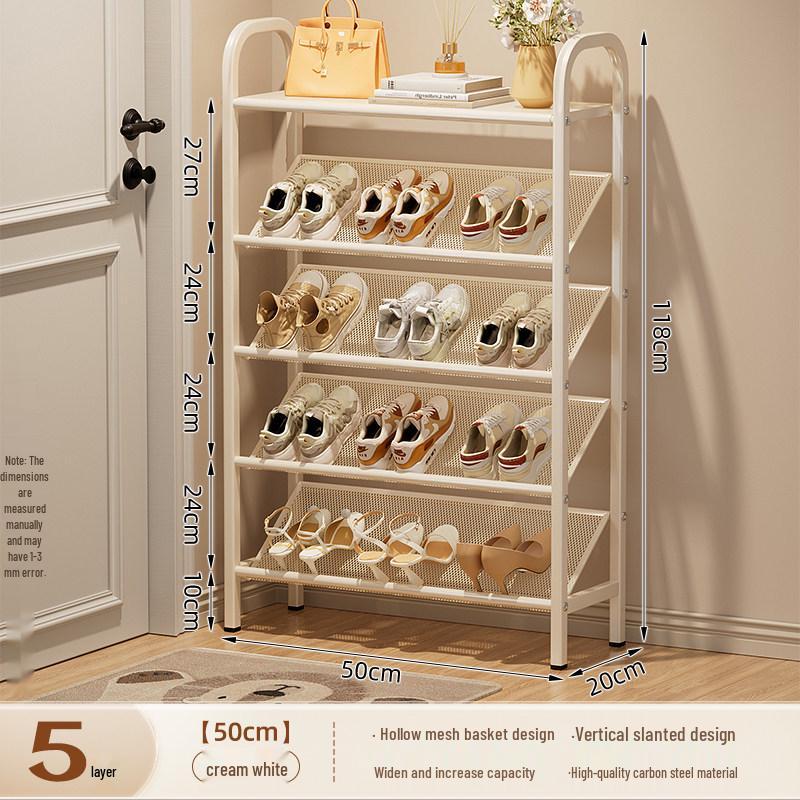 Compact Multi-Tier Shoe Rack for Entryways, Space-Saving Shoe Cabinet for Dorms and Small Rooms