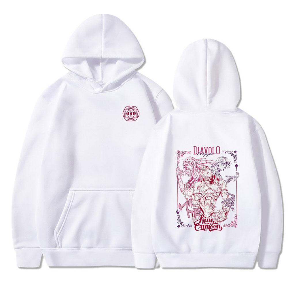 Anime JoJo Bizarre Adventure Hoodies Diavolo Doppio Manga Graphic Print Hoodie Men Women Summer Couple Strreetwears Winter Hoody