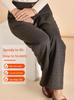 Chic Grandma Plus Size Woolen Pants, Fleece-Lined for Autumn/Winter 