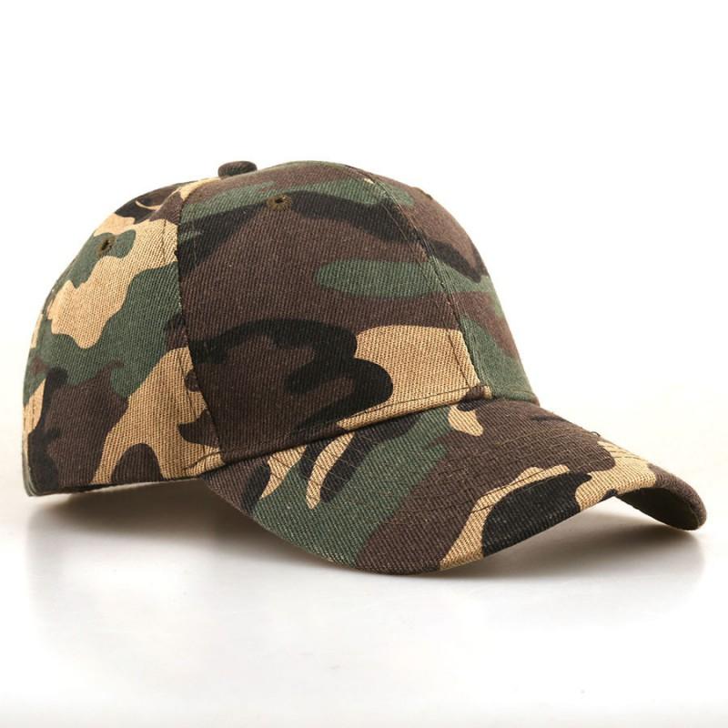 Unisex Camo Baseball Cap Outdoor Hiking Camping Sun Protection Adjustable Tactical Style Hat