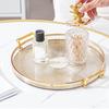 Glossy Decorative  Platter Plastic Display Plate Lightweight Plastic Tray  Home