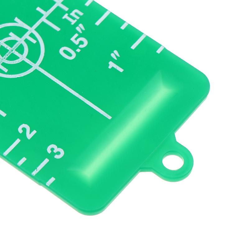 Vertical/Horizontal Laser Level Target Card Red/Green Line Beam Distance Plate Magnetic Inch/Cm Leveling Board Tool Accessories