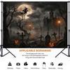Spooky Halloween Backdrop Banner Horror Party Photography Backdrop Wall Decor