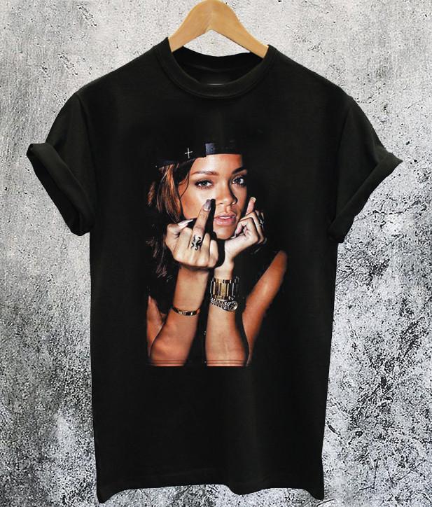 Rihanna One Sided Black Tee All Sizes S-5XL Men T-shirt 1F2666 S разноцветный