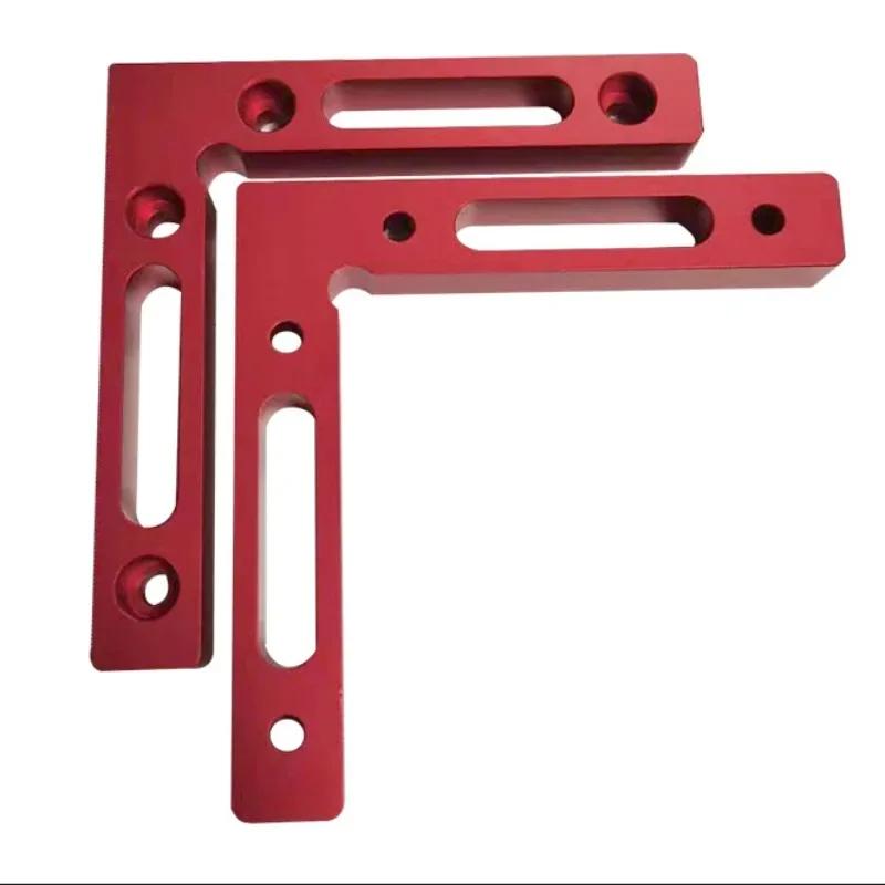 2pc 90 Degree Positioning Square Right Angle Clamp Aluminum L Block W/ Scale Woodworking Clamp Tool for Picture Frame Box Drawe