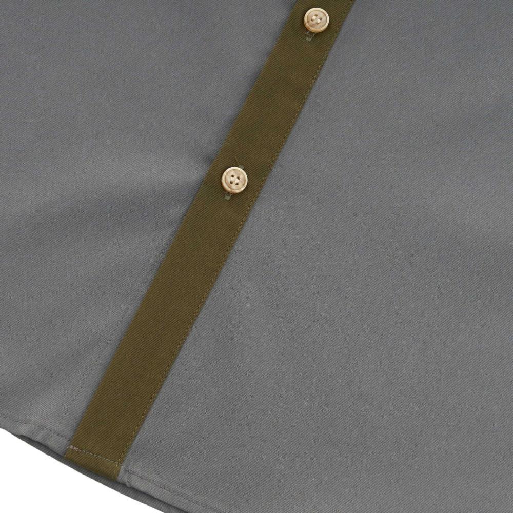 Men's Spring and Summer Long Sleeve Shirt Color Stitching Solid Color Fashion Casual Comfortable Breathable Men's Long Sleeve Shirt